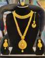 Gold Plated Rani Haar Design Mini Haar Necklace For Women. 