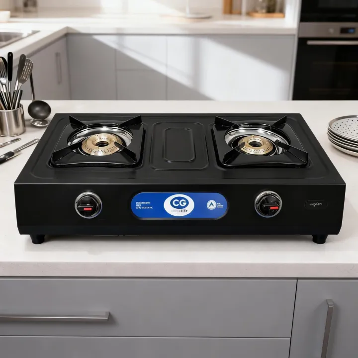 CG 2 Burner Auto Ignition Gas Stove CGIGNITE 2BSV2BL