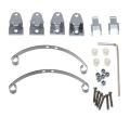 Kqueebee 1 Set Steel Leaf Spring Suspension & 6 Pcs Connector Links Rod Ball Rod Upgrade Parts. 