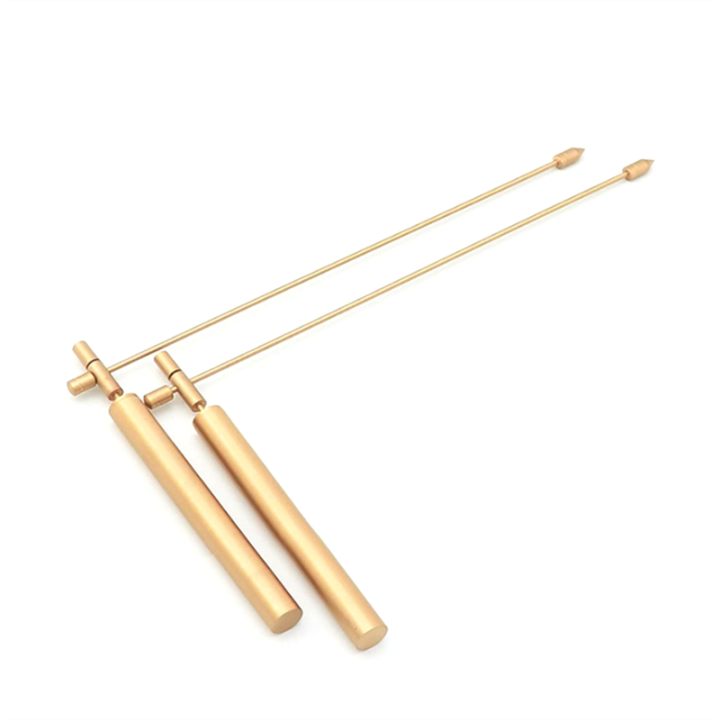 Dowsing Rods Handle 11.8In Lenght Dowsing Rod Copper Practical Handle Dowsing Rods Tools ...