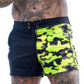 CARAT Men Beach Shorts Men's Camo Print Beach Shorts with Adjustable Waist Summer Board Shorts for Running Swimming Elastic Drawstring Design. 