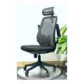 Mesh Back Support Revolving Chair With Foldable Arm. 