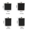 Portable Stainless Steel Hip Flask PU Leather Wrapped 9oz Whisky Flagon Leakproof Liquor Flask Wedding Party. 
