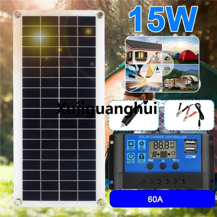 Xujiguanghui%2015W%20Solar%20Panel%2012-18V%20Solar%20Cell%20Solar%20Panel%20for%20Phone%20RV%20Car%20MP3%20PAD%20Charger%20Outdoor%20Battery%20Supply%20A%20-%20Image%209