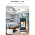 Zigbee Smart Fan Light EU Switch 1 Gang Touch Control with Slider Control Fan Speed Neutral Required Work with Tuya APP A. 