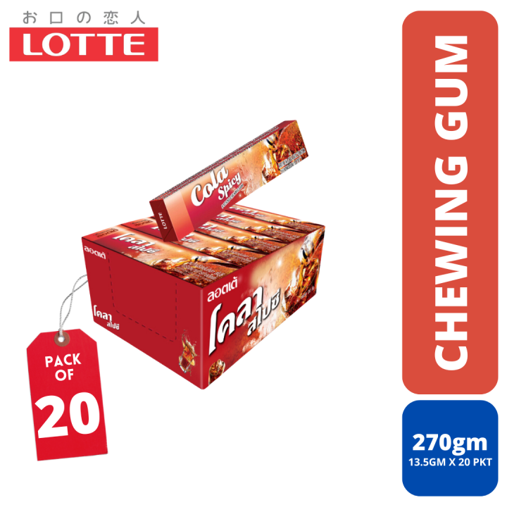LOTTE%20Stick%20Gum%205Pc%20Cola%20Spicy%20Chewing%20Gum%20(13.5g)%20(Multipack)%20-%20Image%202