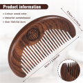 OUMERY Hair Care Comb Anti-Static Handmade Natural Wood Wooden Carved Sandalwood Combs Pocket Comb Massage Comb Hair Comb. 