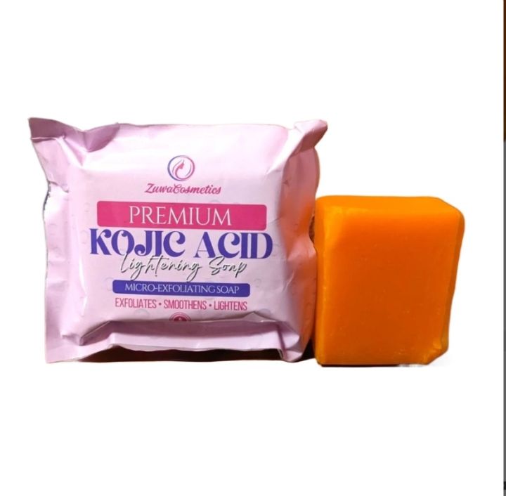 Premium Kojic Acid Soap,Dark Spot Remover Exfoliates, Smoothens, Lightens - 135 gm