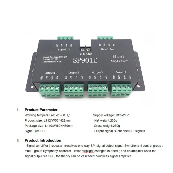 High%20Quality%20RGB%20Addressable%20SP901E%20Signal%20Amplifier%20DC12-24V%20Individually%20Light%20Strip%20Repeater%20LED%20Pixel%20Strip%20Programmable%20Matrix%20Panel%20LightDC5-%20SPI%20Signal%20Enhanced%20WS2812B%20WS2811%20WS2813%20-%20Image%202