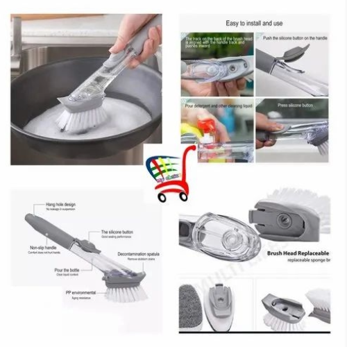 Kitchen Dish Cleaner Brush – Multi-Purpose Scrubbing Tool for Pots, Pans & Dishes | Ergonomic Handle, Durable Bristles & Hygienic Design for Effortless Cleaning