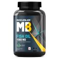 MuscleBlaze Fish Oil Omega 3 1000mg 180 Capsules with 300mg EPA DHA Labdoor USA Certified. 