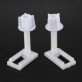 NAMUNY 2pcs DIY Plastic Toilet Seat Screws Fixings Fit Toilet Seats Hinges Repair Tools Type&Size:5# 4.4X2.4Cm. 