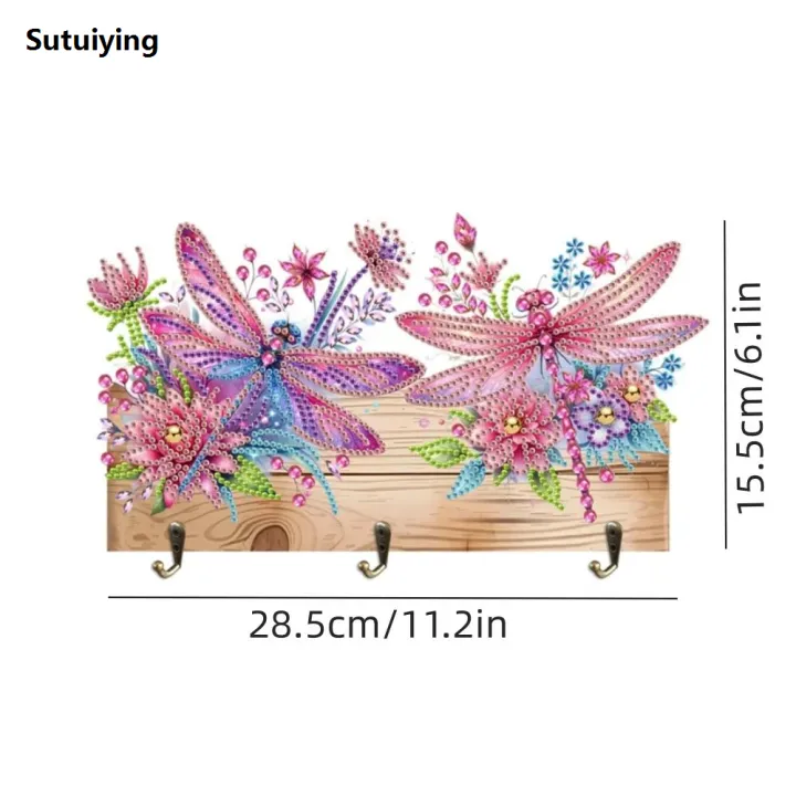 Sutuiying%201pc/Set%20DIY%20Diamond%20Painting%20Wall%20Hangers%20with%20Hooks%20Wall%20Mounted%20Fifty%20percent%20discount%20Wooden%20Coat%20Hook%20with%203%20Metal%20Hooks%20Diamond%20Art%20Hooks%20for%20Keys%20-%20Image%207