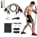 5 In 1 Power Resistance Band+Push Up Bars+Adjustable Hand Grip Strengthener Gym Combo set. 