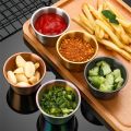 1PC Mini Reusable Household Durable Stackable Seasoning Dishes Sushi Dipping Bowl Sauce Cup Salad Sauce Container. 