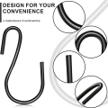360Pcs 1-Inch Mini S-Shaped Hook, S-Shaped Hook, Small S-Shaped Hook, Metal Mini Decorative Hook, for Crafts(Black). 