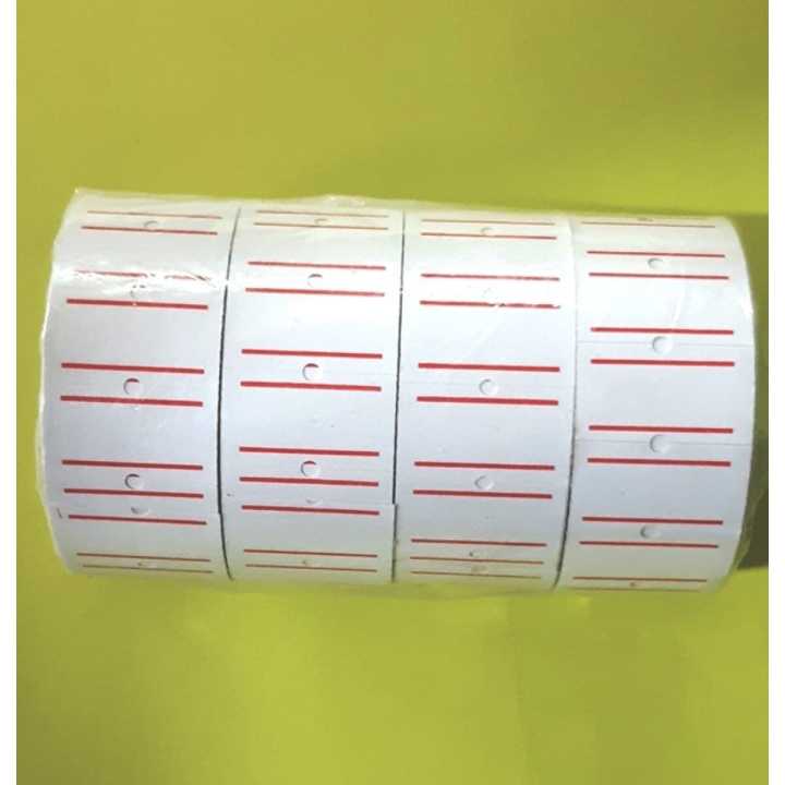 One line Price Roll Sticker Sets Of 4 Rolls