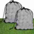 100 Pcs Golf Practice Ball Hollow Golf Plastic Ball with Mesh Drawstring Storage Bags for Training. 