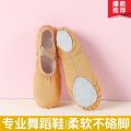 Adult and children's lacing-free soft-soled dance practice shoes, men's and women's yoga ballet shoes, soft-soled cat's paw dance shoes. 
