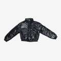 Black Shine Full Sleeves Crop Design Jacket For Women. 