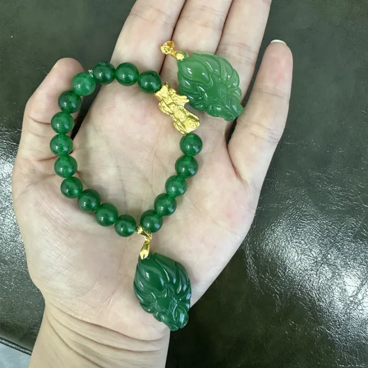 Blessed%20Nine%20Tailed%20Fox%20Original%20Jade%20Stone%20With%20Pixiu%20Piyao%20Lucky%20Charm%20Bracelet%20Attract%20Money%20Wealth%20Fortune%20and%20Love%20Cleansed%20-%20Image%205