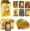 Football Cards Star Limited Edition Signature Series Trading Football Player Card Fan Gift Pack Gold Black Silver Colorful) Premiere Quality (PACK OF 55 Cards). 