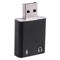FORIDE 3X 7.1-Channel Aluminum Alloy USB Sound Card Computer External Sound Card USB7.1 Sound Card Analog Sound Card. 