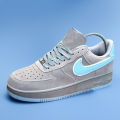 Air Force 1 Grey Sky Suede Premium Sneaker for Men. 