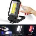 COB Magnetic Work Light Adjustable Folding Strong LED Searchlight Flashlight Waterproof Emergency Camping Tent Lantern With Hook. 