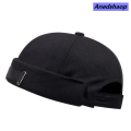 Anedshaop Vintage Brimless Hat Breathable Shark Beanie Hat Cotton Retro Men Original Adjustable Docker Cap Literary Sailor Cap Women Hip Hop Hat. 