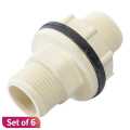 Cream Color Marvel CPVC Tank Adapter 20mm Set Of 6. 