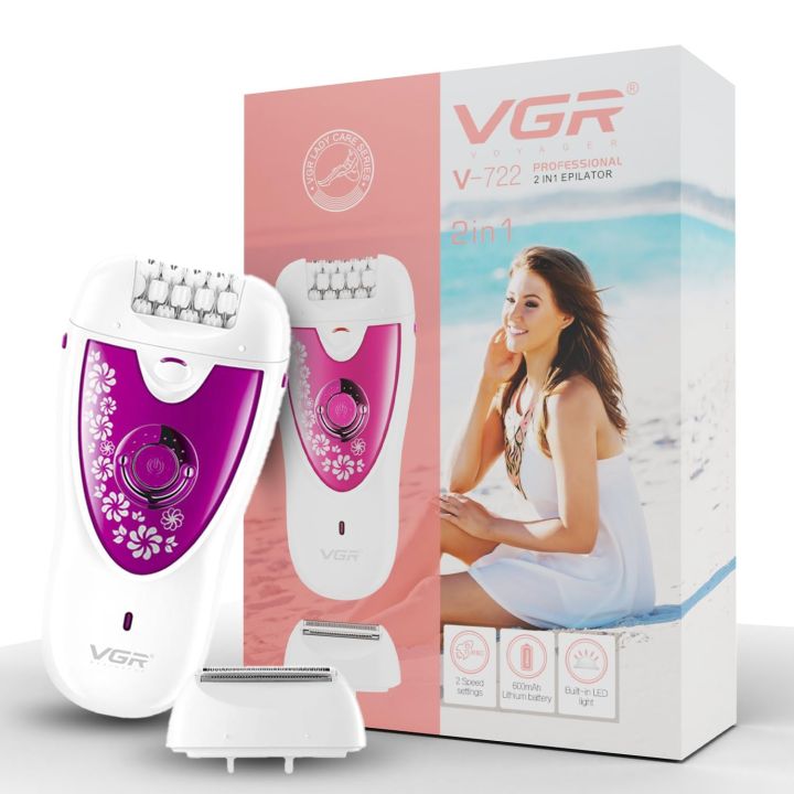 VGR%20V-722%20Cordless%20Professional%202-in-1%20Epilator%20&%20Shaver%20Wet%20&%20Dry%20Use%20-%20Image%202