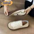 Sneakers Loafers Lace Up Leather Flat New Spring Ladies Casual Outdoor Travel and Walking Women Shoes. 