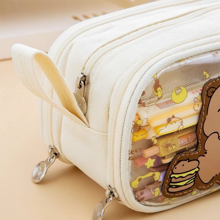 Capybara%20Clear%20Window%20Pencil%20Case%20(4%20Colors)%20%E2%80%93%203-Layer%20High%20Capacity%20Organizer%20(Holds%20100+%20Pens)%20-%20Image%205