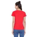 Comfort Round Neck T-Shirt For Women (CL-RED). 