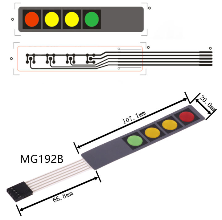 1%202%203%204%205%206%207%208%20Key%20Button%20Membrane%20Switch%20Matrix%20Array%20Keyboard%20Keypad%20Control%20Panel%20Pad%20DIY%20Kit%20For%20Arduino%20Smart%20Car%20-%20Image%206