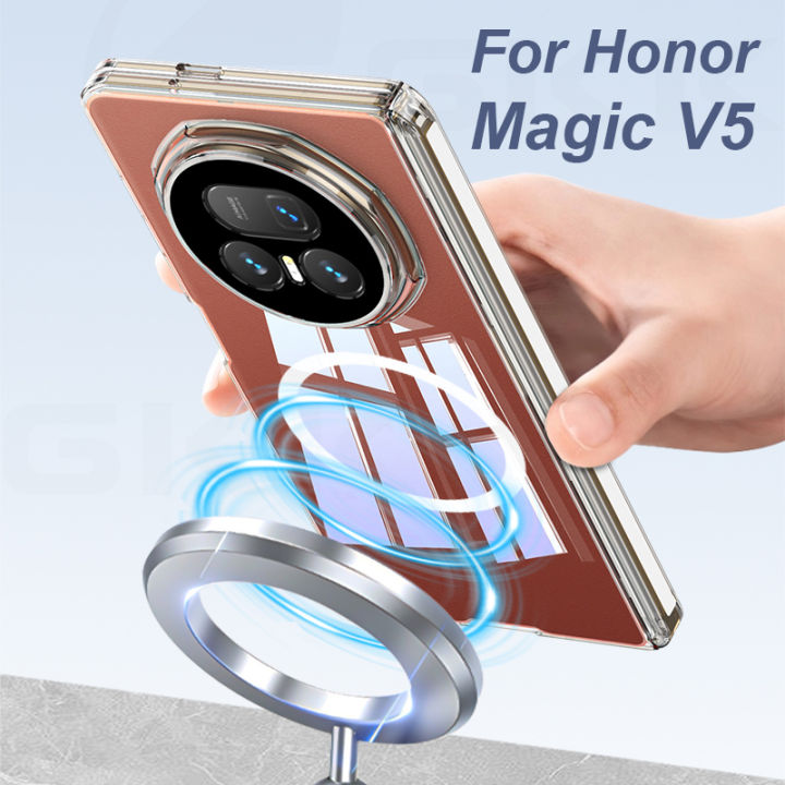 gkk-airbag-bumper-corner-case-for-honor-magic-v5-back-magnetic-wireless