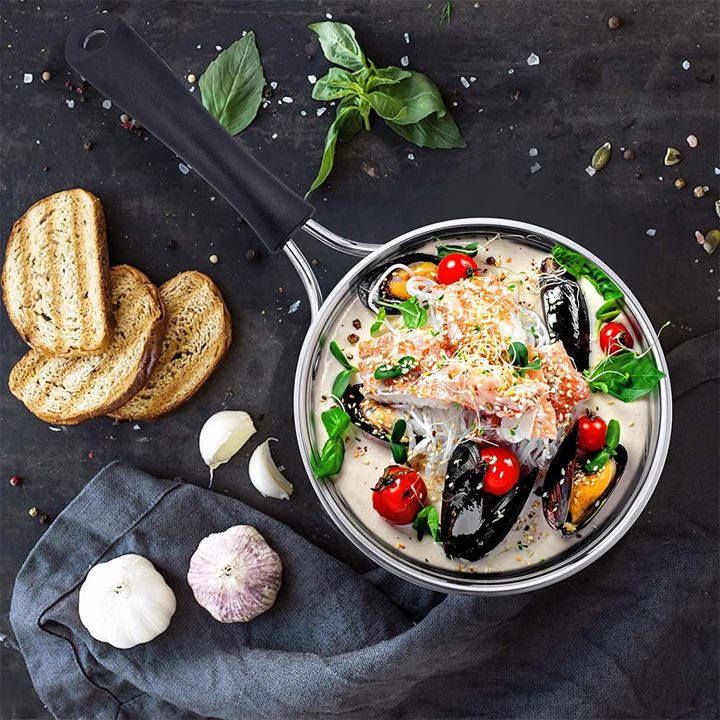 16cm%20Saucepan%20with%20Lid%20Set%20-%20Small%20Stainless%20Steel%20Multipurpose%20Pot%20for%20Kitchen%20Cooking,%20Visible%20Lid%20&%20Heat-proof%20Handle,%20Dishwasher%20Safe%20-%20Image%202