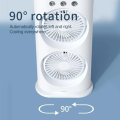 Double Head Rechargeable Water Spray Mist Fan  With Remote. 