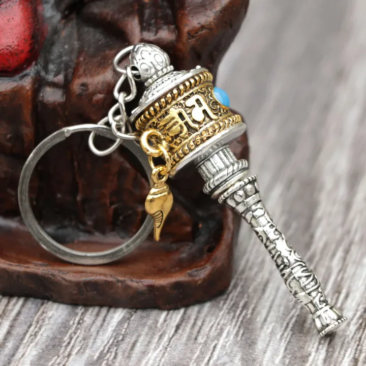 Tibetan%20Prayer%20Wheel%20Keyring-%20Lotus%20Handicrafts%20-%20Image%202