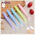 Wenefang Baby Soft Silicone Spoon Soft Head Soup Spoon Baby Eating Fifty percent discount Training Spoon and Storage Box Feeding Tableware Set. 
