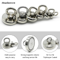 Huadunwen Salvage ring countersunk head, magnet fishing neodymium D42mmD16 ~ super Profesional strong N52 heavy-duty rare earth magnet with hole bolt magnet. 