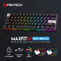 Fantech MAXFIT61 FROST Wireless Gaming Keyboard RGB 3 Mode Universal Hotswap. 