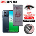 3in1 OPPO A5X Anti-Spy Privacy Tempered Glass for OPPO A5 Pro Screen Protector + Lens Protective Film. 