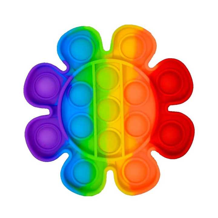 Pop Its Push It Pop Bubble Fidget Toy Sensory Stress Relief - [Flower ...