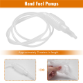 2 Meter Syphon Tube Hand Fuel Pump Gasoline Siphon Hose Gas Oil Water Fuel Transfer Siphon Pump for Water Gasoline Liquid Home Brew Wine Beer Hose Pipe. 