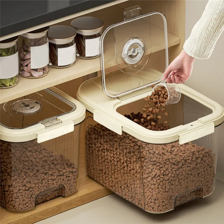 Rice%20Container,%20Rice%20Storage%20Box%20Plastic%20Food%20Tip%20Sealed%20Proof%20for%20Kitchen%20Easy%20Install%20-%20Image%203