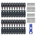 20 Pairs MC4 Male/Female Solar Panel Cable Connectors with Spanner Assembly Tool for PV System. 
