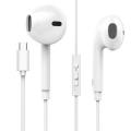 Usb Type C Earphone, Type C Headphone Earbuds With Microphone In-Ear Extra Bass Earphones. 