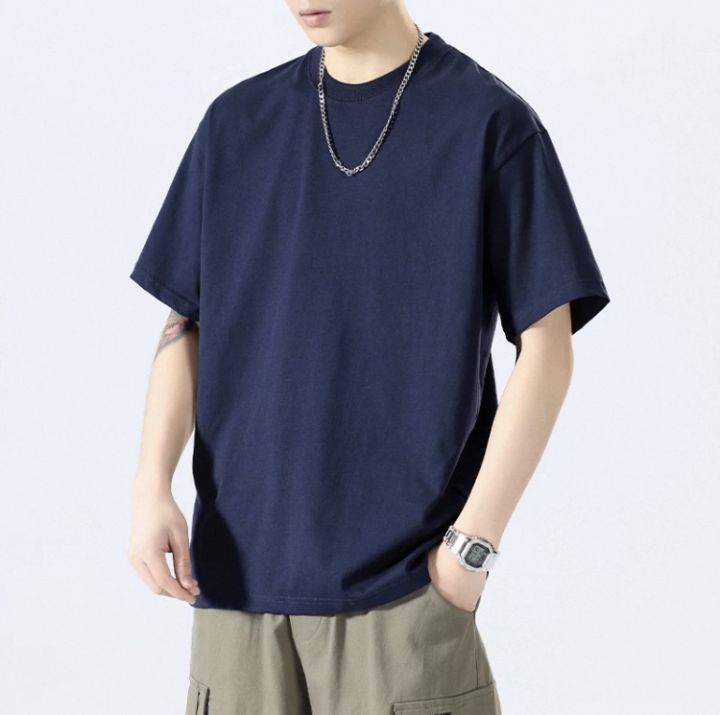 New%20Drop%20Shoulder%20Plain%20T-Shirt%20For%20Men%20-%20Image%206